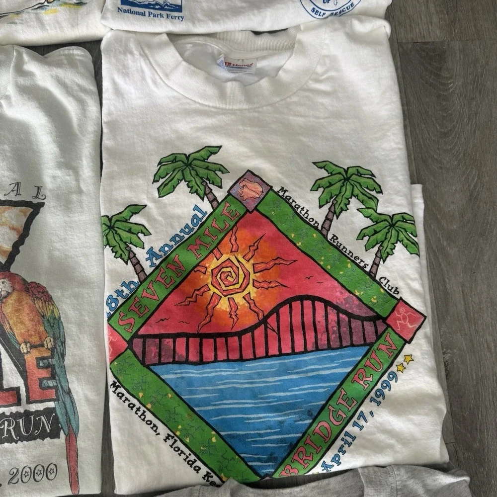 Vintage Lot of 16 Rare Key West Marathon Race Running Shirts Tees 5k, 7 Mile - Picture 14 of 16